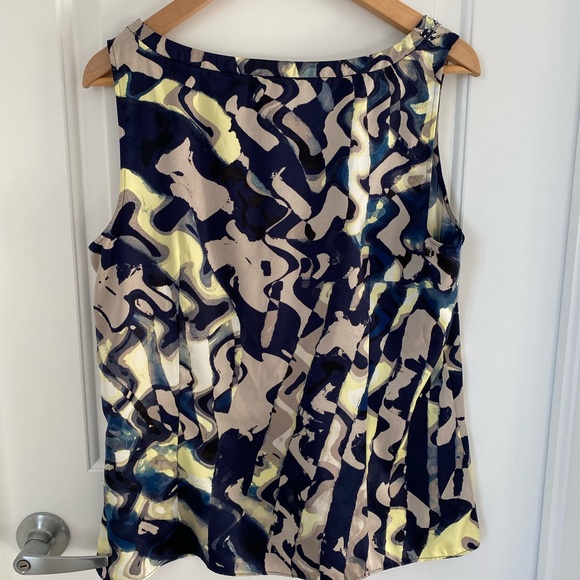 Ann Taylor Navy Sleeveless Top - Picture 3 of 8